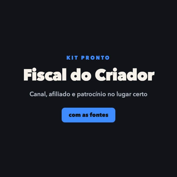 Kit Fiscal do Criador de Conteúdo