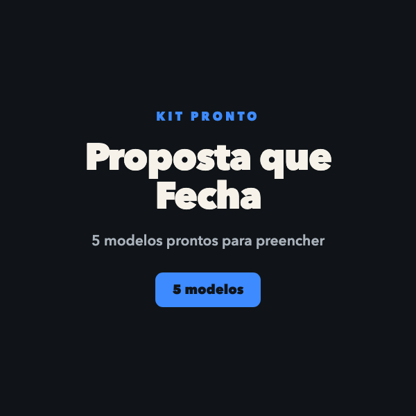 Kit de Proposta Comercial que Fecha