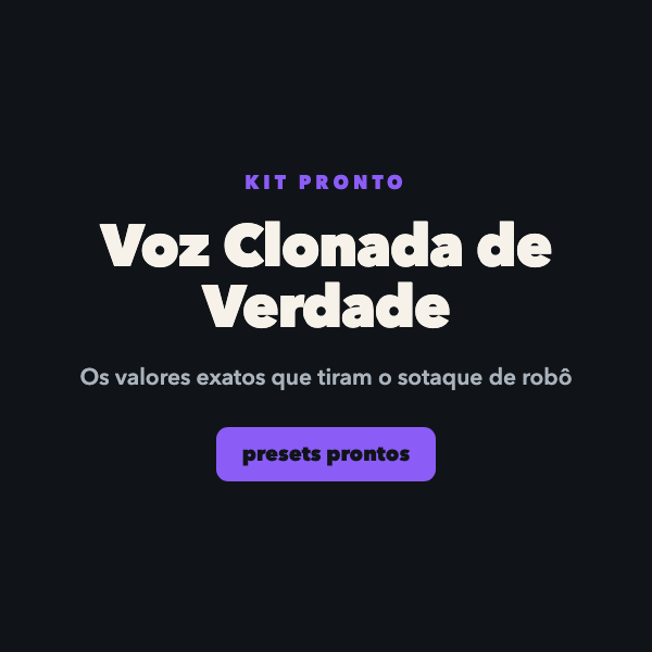 Sua Voz Clonada que Não Parece Robô